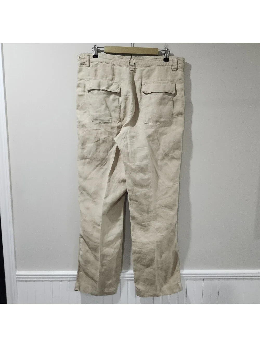 Murano Baird McNutt Linen Lounge Trousers Pants Slacks Drawstring Mens 36x34